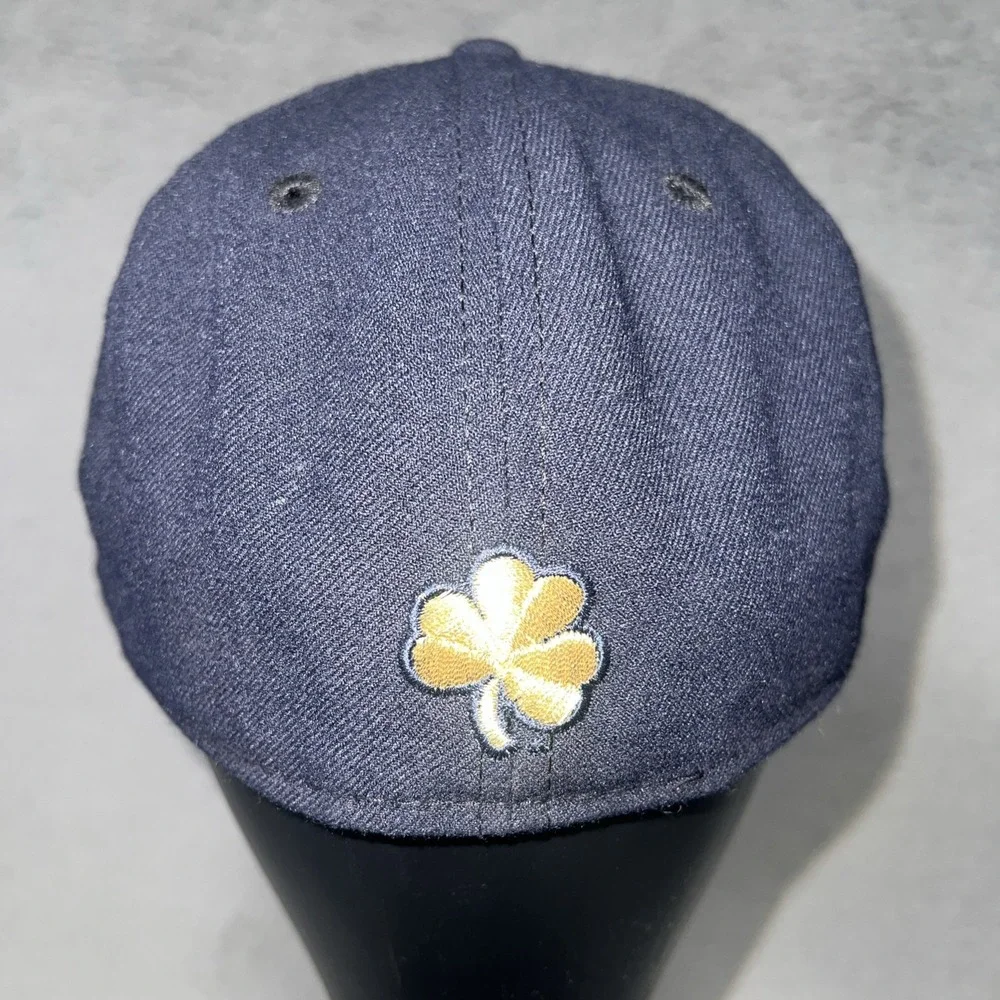 New Era 59Fifty Notre Dame Fighting Irish Hat Sz 7 Fitted Embroider Baseball Cap